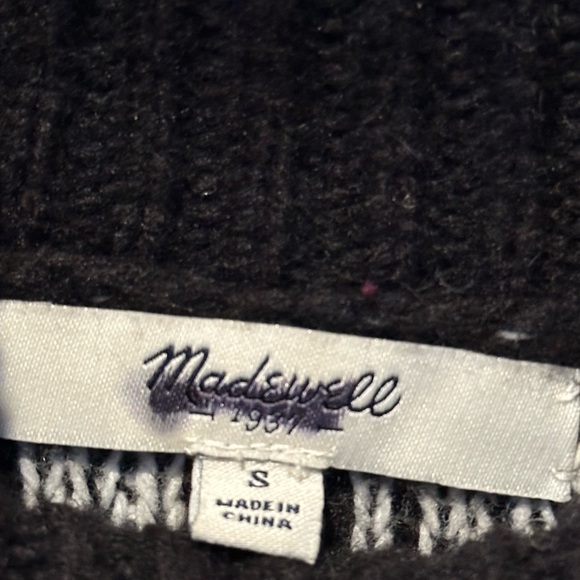 Madewell knit wool sweater vest with side slits. Womens small. - Picture 9 of 11